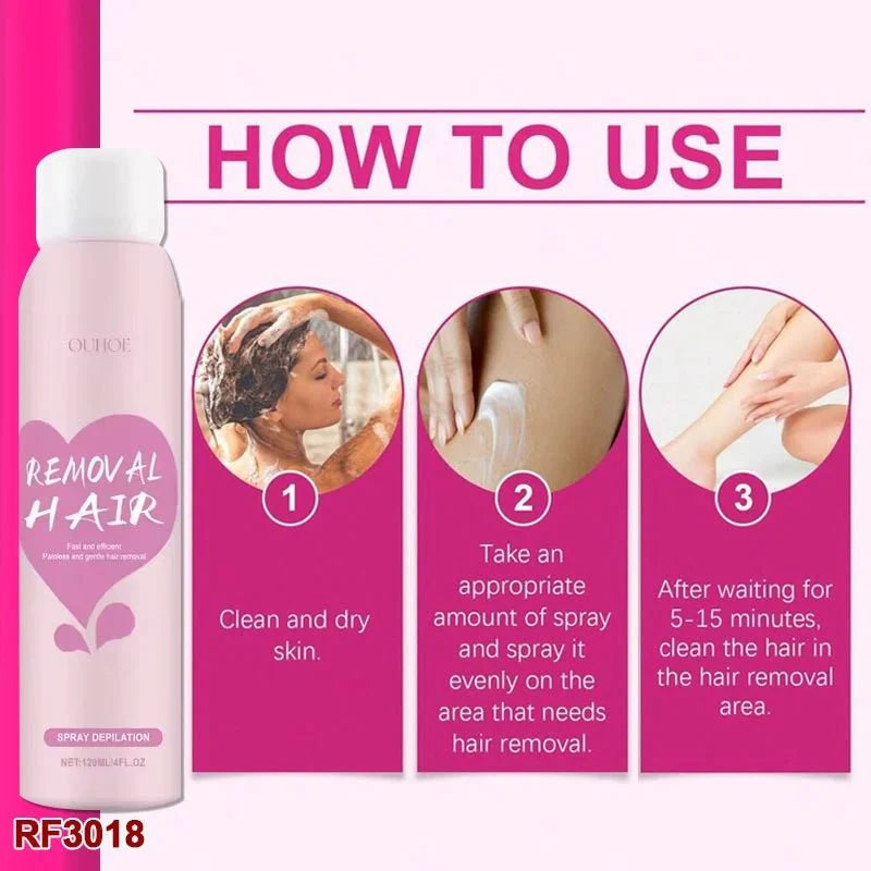 Quick & Painless Hair Removal Spray
