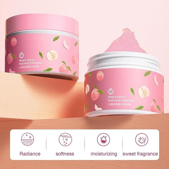 Peach Extract Radiance-Boosting Exfoliating Gel Cream