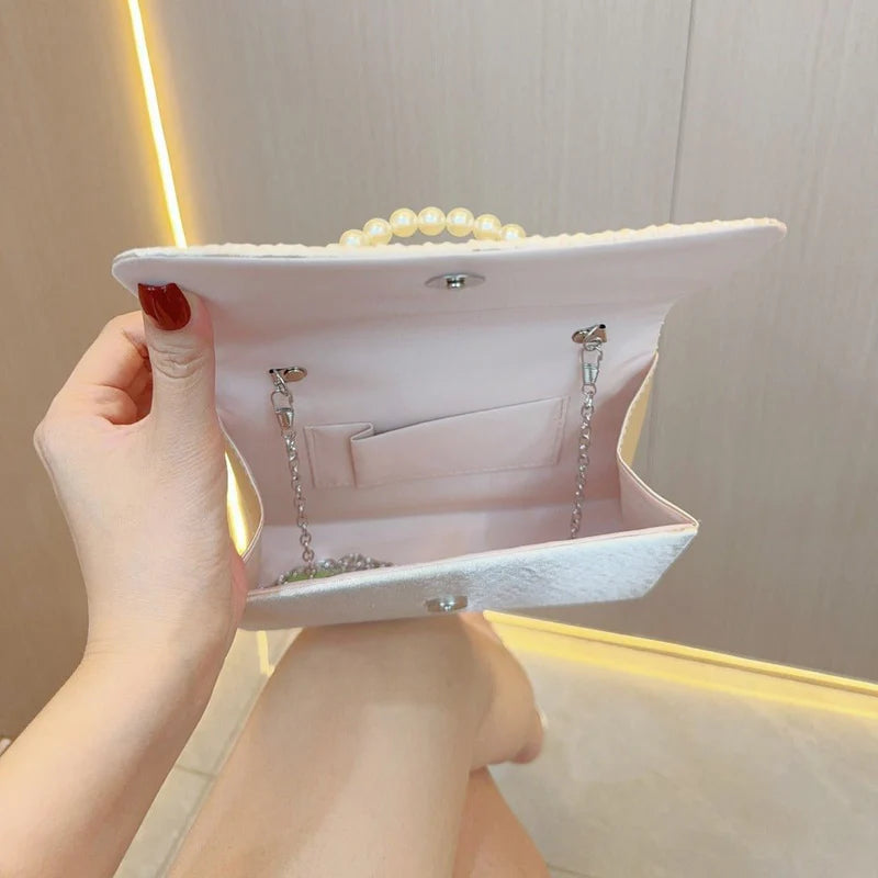 Elegant Women's Pleated Evening Clutch Bag